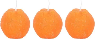 Image de Something Different - Bougie, Forme Orange Pack de 3 SD6827 (Taille unique) (Orange)