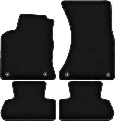 Wielganizator Fußmatten Für Audi Q2 (2016-) - 2-teilig Schwarz Velours