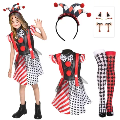 Productafbeelding van Horror Clown Kostuum voor Kinderen