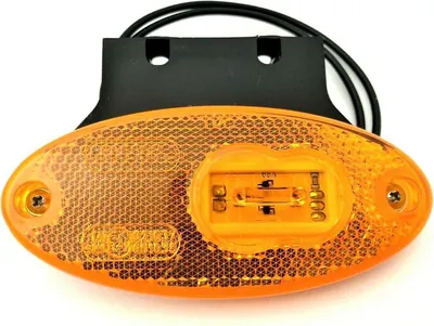 Obrázok produktu pre Oranžové LED obrysové svetlo, obrysové svetlo, bočné svetlo pre nákladné a osobné vozidlá, prívesy, karavany atď.