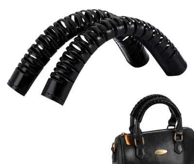 Imagen del producto de Solidchoice - 2 asas de cuero para bolsos - Protección para bolsos de hombro