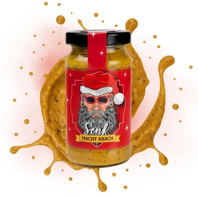 Produktbild von Weihnachts-Rocker Senf "Macht Krach", 200 ml Glas