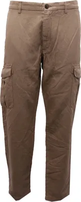 Produktbild von 0341AH pantalone cargo uomo ELEVENTY brown Baumwolle/linen pant man