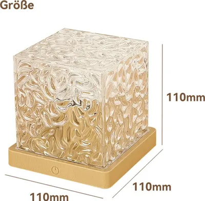 Image de Veilleuse LED rechargeable, lumière à onde d'eau, interrupteur tactile, télécommande, couleur RGB16, projection de ciel étoilé,pour chambre à coucher, fête