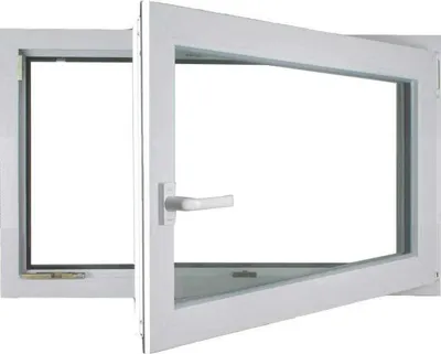 Produktbild von Meeth Kellerfenster 80 x 40 cm DIN rechts 1 Flügelig Dreh-Kipp weiß