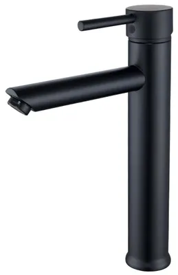 Image de Deco mitigeur lavabo haut noir Essebagno