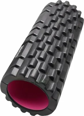 Image de Rouleau d'exercice Rouleau de fitness 33 x 14 cm noir rose