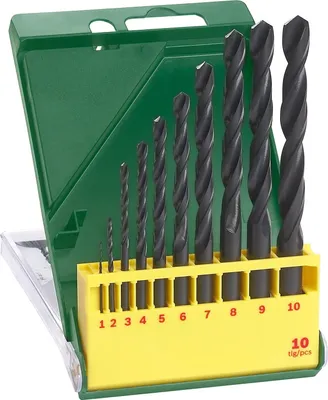 Produktbild von Bosch 10tlg. Metallbohrer-Set HSS-R rollgewalzt