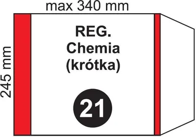 Zdjęcie produktu dla Okładka na podr regulowana krótka NR 21 (20szt)
