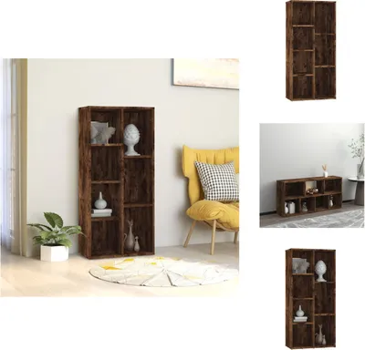 Obrázek produktu pro vidaXL Knihovna z kouřového dubu 50x25x106 cm - Knihovny a regály