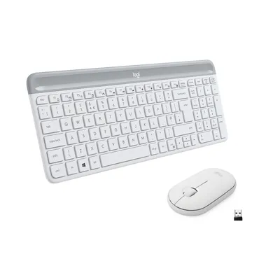 Immagine prodotto di Logitech Mk470 Kit Mouse E Tastiera Wireless Wifi Layout Italiano Bianco