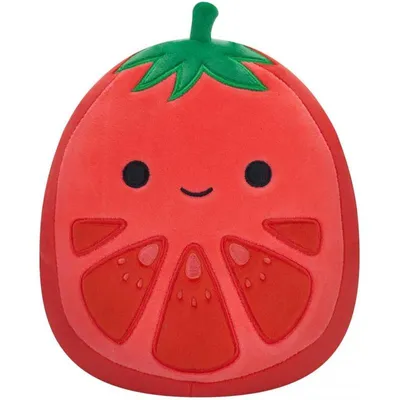 Zdjęcie produktu dla Squishmallow Ritter, pomidor, czerwony, zielony, pluszowa zabawka, 19 cm, nowa