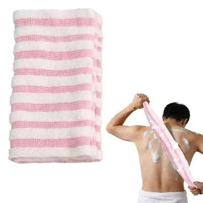 Immagine prodotto di Asciugamano extra lungo per la pulizia della schiena, colore rosa