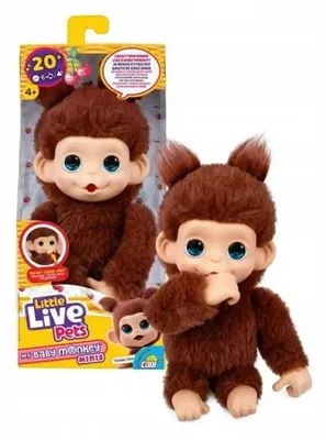 Obrázok produktu pre Little Live Pets – Mini opička Chikki Cherry – Cobi