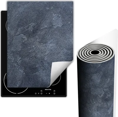 Produktbild von Herdabdeckplatten Glaskeramikkochfeld-Abdeckung 40x52 cm Anti Rutsch Matte Aufrollbar, Schiefer