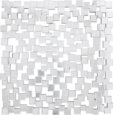 Produktbild von SalesFever Wandspiegel quadratisch | Mosaik-Elemente | MDF und Spiegelglas| B 102 x T 2,5 x H 100 cm | verspiegelt