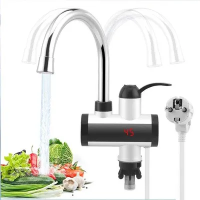 Immagine prodotto di Scaldacqua elettrico con display LCD e tubo di scarico flessibile