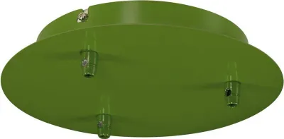 Produktbild von SLV 3er Deckenrosette FITU Grün rund Ø22cm Baldachin mit Zugentlastung