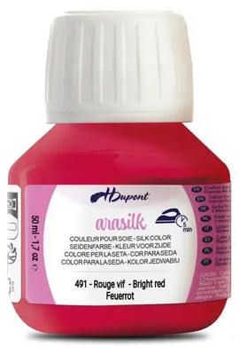 Produktbild von Arasilk 50ml Seidenmalfarbe rot