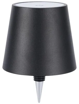 Produktbild von Edle Akku Flaschenlampe Schwarz: Dimmbar, 3 Lichtfarben: Verwandelt Flaschen in stimmungsvolle Leuchten