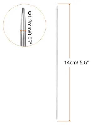 Produktbild von 5stk Extra Feine Strick Nadeln 1.2mm/0.05" Durchmesser 14cm/ 5.5" L?nge Mini Doppelspitz Edelstahl Kurze Stecknadel fš¹r Pullover Kleidung Socken