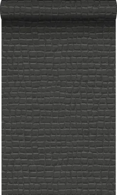 Zdjęcie produktu dla Origin Wallcoverings Tapeta skóra krokodyla czarnym 53 cm x 10.05 m