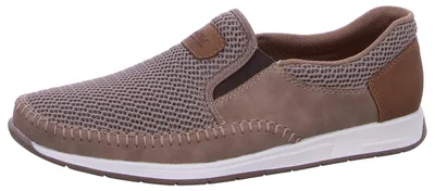 Produktbild von Rieker Herren Slipper Halbschuh Mesh Gummizug 11954, Größe:45 EU, Farbe:Beige