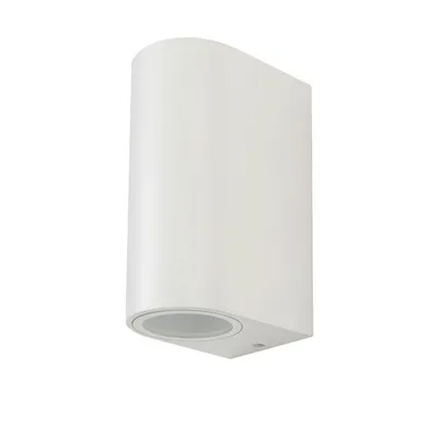 Image de V-TAC Lampe murale d'extérieur - UP - Down - Fixations murales - Support GU10 - IP44 - Blanc