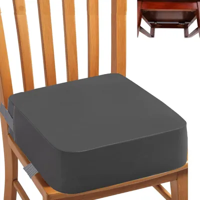Imagen del producto de Silla alta para bebés con acolchado, de color gris, para niños pequeños, silla de comedor