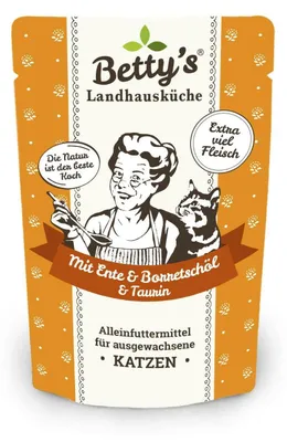 Image de Croquettes pour chat Betty's avec viande de canard et sauce à la crème, 100g
