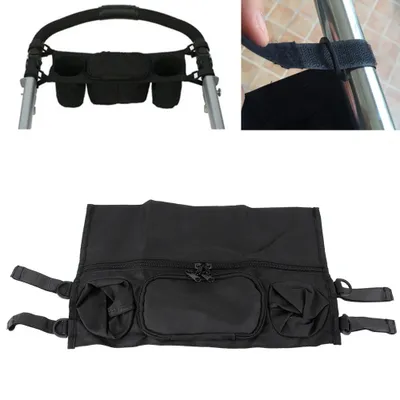 Productafbeelding van Tas voor kinderwagen, Organizer voor kinderwagen, Tas voor buggy, Ophangtas voor kinderwagen, Tas voor kinderwagen