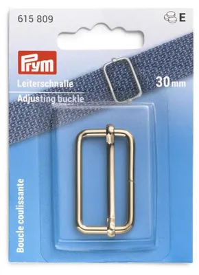 Gürtelschnalle 30 mm Gold, verstellbar, 1 Stück