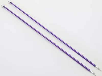 Obrázok produktu pre Pletacie ihlice na sveter ZING 3,75 mm, 25 cm, ametystová farba, 1 pár