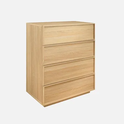 Produktbild von sweeek - Kommode mit Holzlook, 4 Schubladen - Natur