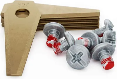 Produktbild von MOWHOUSE 9 x Premium Ersatzmesser für Bosch Indego Mähroboter - Messer Klingen Set (Titan)