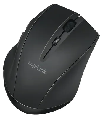 Produktbild von Logilink Maus kabellos BT 5.0 ergonomisches Design 5 Tasten Mouse schwarz einste