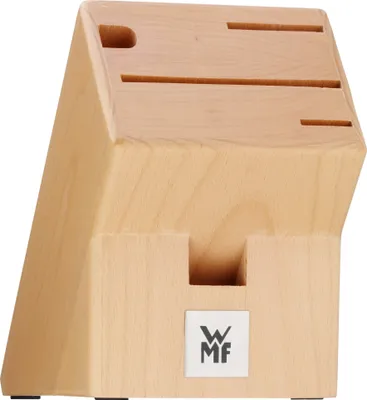 Produktbild von WMF Messerblock unbestückt, Buchenholz, passend für 3 Küchenmesser, 1 Wetzstahl