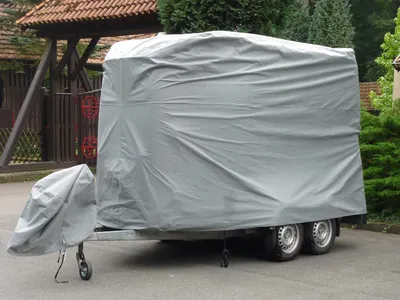 Produktbild von Winterschutz Wetterschutz Abdeckplane Schutzhülle Plane Abdeckung für standard Pferdanhänger Schutz Typ L