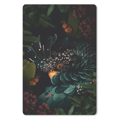 Produktbild von MuchoWow® Mauspad Mousepad Kakadu - Vogel - Schmetterlinge 18x27 cm - Mousepads - Maus Mat - Pad - Mausunterlage