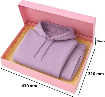 Produktbild von Laminierte Geschenkbox 430 x 310 x 80, rosa