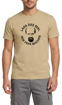 Produktbild von Spreadshirt Stromberg Bernd Lass Das Mal Den Papa Machen Männer T-Shirt, XXL, Sandbeige