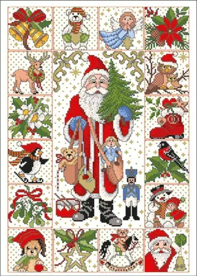 Produktbild von Lindner´s Kreuzstiche Zählmuster Vorlage "Adventskalender", 104