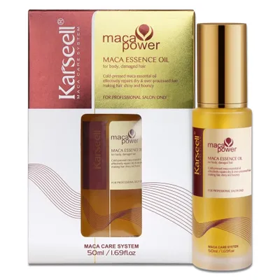 Produktbild von Karseell Maca Essence Öl Haaröl für Trockenes Haar Arganöl Haarserum Haarpflege 50ml