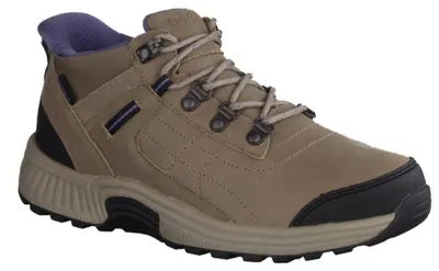 Produktbild von Orthofeet Carmel Damenboots Wanderschuhe, Leder,  Stone, Wechselfußbett - Wanderschuhe Outdoor Damen, Grau, leder (wasserdicht