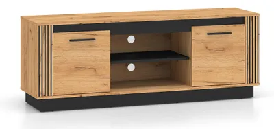 Immagine prodotto di Urso cassettiera mobile TV 150x40x55cm Gold Craft rovere nero 2 ante