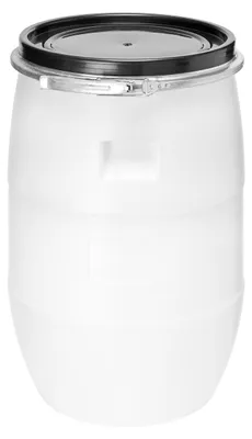 Produktbild von Garronda 60L Plastikfass Lebensmittelfass aus HDPE-Plastik für Haus&Garten GD-0078, Weiß