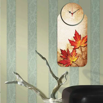 Produktbild von Opviq, YMS- HMA5114, Bunt, Wanduhren, 68 x 32 cm, 100% MDF (Dicke: 3 mm)
