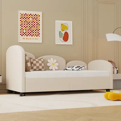 Produktbild von STILVORA Daybed 90 x 200 cm mit Stauraumschubladen, Schlafsofa mit Samtpolsterung, Sofa Bett im modernen Stil für Wohnzimmer und Schlafzimmer