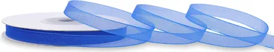 Produktbild von Organzaband 6mm x 25m Rolle Blau