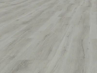 Produktbild von BASICfloor | 3,345 m² | Grau 0,3 mm Vinylboden Eiche rustikal Weißgrau Landhausdiele, feuchtigkeitsresistent für Küche Bad, geringe Einbauhöhe, Nutzungsklasse 22 31, vollflächige Verklebung, für Fußbodenheizung